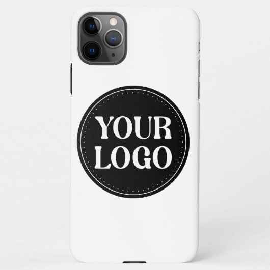Coque iPhone 11Pro Max Design de code QR noir élégant | Marque élégante (Dos)