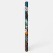 Coque iPhone 11Pro Max Design de fleurs en verre tendu (Côté droit)