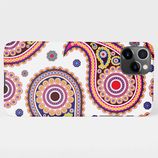 Coque iPhone 11Pro Max Design Paisley Classique (Dos Horizontal)