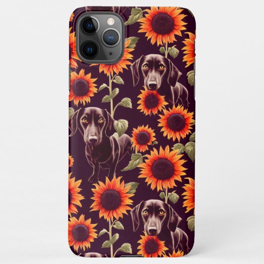 Coque iPhone 11Pro Max Dessin de Jardin de tournesol enchanté (Dos)