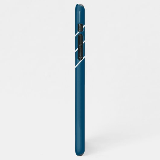 Coque iPhone 11Pro Max do-it-yourself Blanc Monogramme Lignes Cercles Océ (Côté gauche)