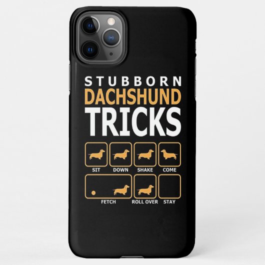Coque iPhone 11Pro Max Don de chien | Tucs Dachshund têtus (Dos)
