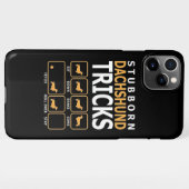 Coque iPhone 11Pro Max Don de chien | Tucs Dachshund têtus (Dos Horizontal)