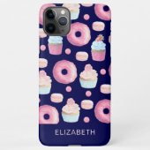 Coque iPhone 11Pro Max Donuts, cupcakes et macarons (Dos)