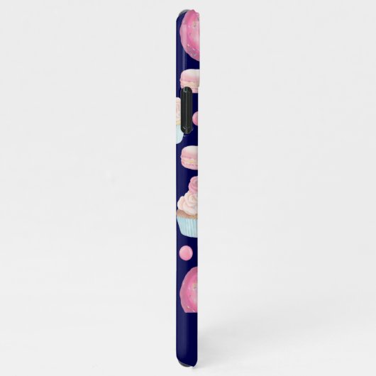 Coque iPhone 11Pro Max Donuts, cupcakes et macarons (Côté droit)