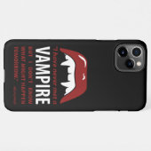 Coque iPhone 11Pro Max Dracula - Vampire - Citation de Bela Lugosi (Dos Horizontal)