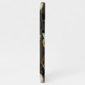 Coque iPhone 11Pro Max Dragonflies de Steampunk sur arrière - plan rayé b (Côté droit)