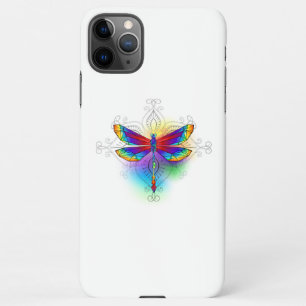 Coque iPhone 11Pro Max Dragonfly en arc-en-ciel