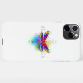 Coque iPhone 11Pro Max Dragonfly en arc-en-ciel (Dos Horizontal)