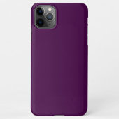 Coque iPhone 11Pro Max Eggplant Purple Solid (Dos)