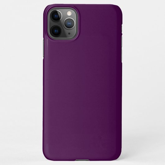 Coque iPhone 11Pro Max Eggplant Purple Solid (Dos)