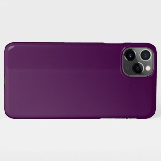 Coque iPhone 11Pro Max Eggplant Purple Solid (Dos Horizontal)