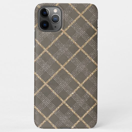 Coque iPhone 11Pro Max Élégant Jacquard élégant Tartan Plaid Motif (Dos)