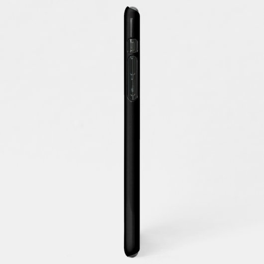 Coque iPhone 11Pro Max Élégant Monogramme Noir Or Nom Script (Côté gauche)