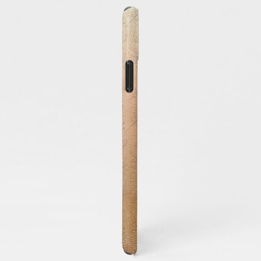 Coque iPhone 11Pro Max Élégant Rose Gold Botanical Offset Monogramme (Côté droit)