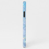 Coque iPhone 11Pro Max Elégante glace holographique en marbre bleu ciel (Côté droit)