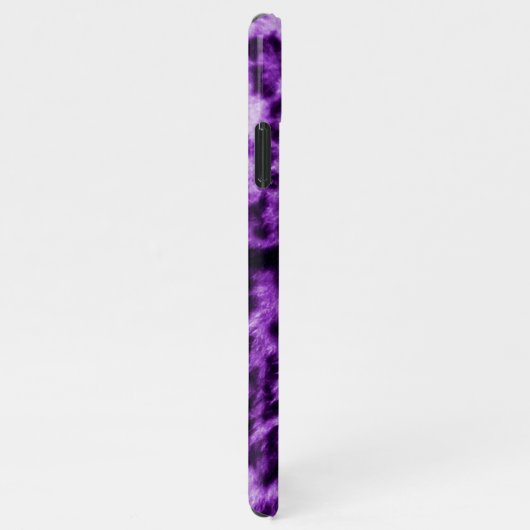 Coque iPhone 11Pro Max Empreinte de léopard pourpre (Côté droit)