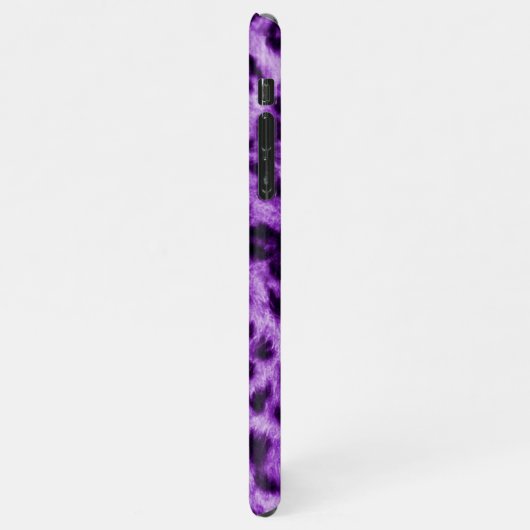 Coque iPhone 11Pro Max Empreinte de léopard pourpre (Côté gauche)