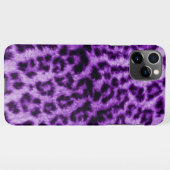 Coque iPhone 11Pro Max Empreinte de léopard pourpre (Dos Horizontal)