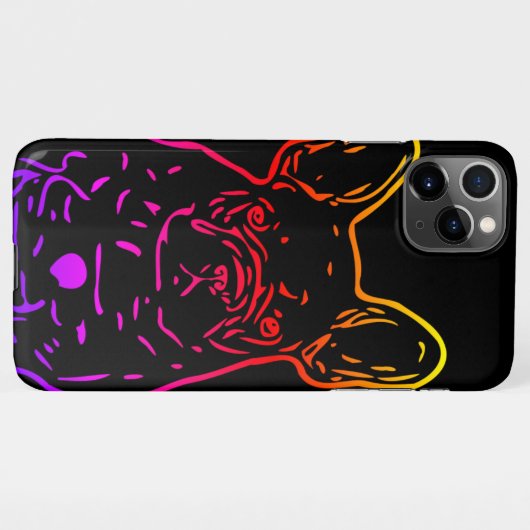 Coque iPhone 11Pro Max Enveloppe de l'iPhone en France (Dos Horizontal)