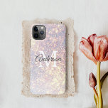 Coque iPhone 11Pro Max Étincelle de Parties scintillant moderne | Fille i<br><div class="desc">Étincelle de Parties scintillant moderne | Fille initiale personnelle</div>
