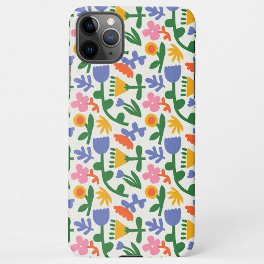 Coque iPhone 11Pro Max Étui téléphonique floral Spring Fun (Dos)