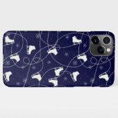 Coque iPhone 11Pro Max Figure Patinage sur bleu foncé (Dos Horizontal)