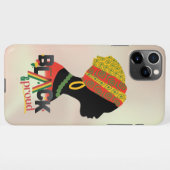 Coque iPhone 11Pro Max Fille Africaine Américaine Noire Et Fière (Dos Horizontal)