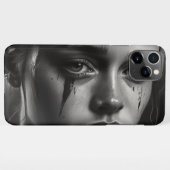 Coque iPhone 11Pro Max Fille aux larmes (Dos Horizontal)