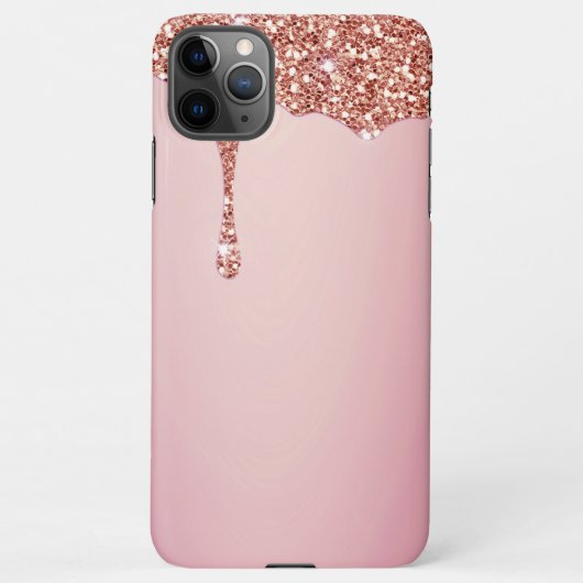 Coque iPhone 11Pro Max Fille fondue Étincelles rose (Dos)
