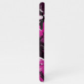 Coque iPhone 11Pro Max Fils roses, noirs, blancs et gris (Côté droit)