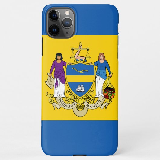 Coque iPhone 11Pro Max Flag of Philadelphia, Pennsylvania (Dos)