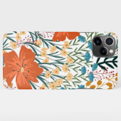 Coque iPhone 11Pro Max Fleur sauvage Motif sans couture (Dos Horizontal)