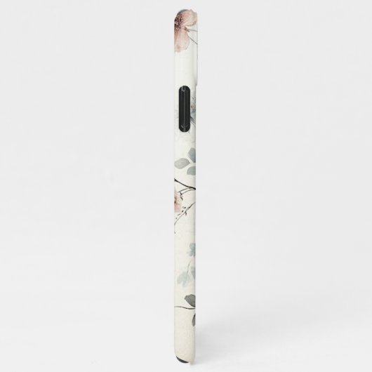 Coque iPhone 11Pro Max Fleurs Aquarelles Sophistiquées Classiques (Côté droit)