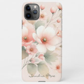 Coque iPhone 11Pro Max Fleurs d'aquarelle élégantes et délicates (Dos)