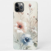 Coque iPhone 11Pro Max Fleurs d'aquarelle élégantes et délicates (Dos)