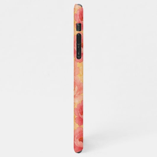 Coque iPhone 11Pro Max Fleurs de pivoines classiques personnalisées Motif (Côté gauche)