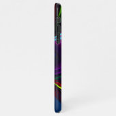 Coque iPhone 11Pro Max Floral moderne Art Abstrait Rouge Bleu Motif #15 (Côté gauche)