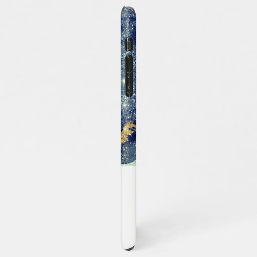 Coque iPhone 11Pro Max Fluide Abstrait d'alcool Encre or Parties scintill (Côté gauche)