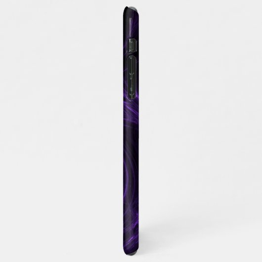 Coque iPhone 11Pro Max Fractale pourpre (Côté gauche)