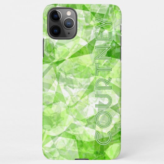 Coque iPhone 11Pro Max Fun personnalisé Moderne Rétro Polygon Mosaic Art (Dos)