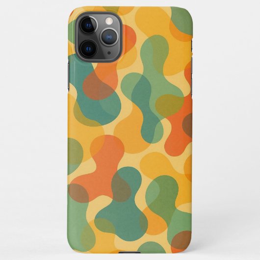 Coque iPhone 11Pro Max Fun Retro Classic Amorphous Shapes Art Pattern (Dos)