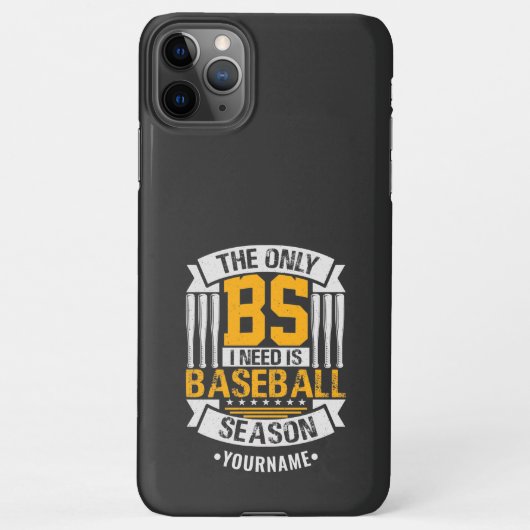 Coque iPhone 11Pro Max Funny Baseball Sarcasme (Dos)