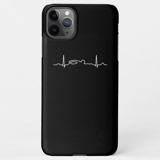 Coque iPhone 11Pro Max Funny Swimmer Heartbeat Apparel (Dos)