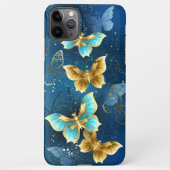 Coque iPhone 11Pro Max Golden butterflies (Dos)
