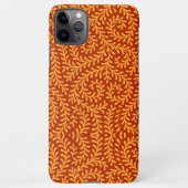 Coque iPhone 11Pro Max Golden Yellow Leafy Vine Pattern  (Dos)