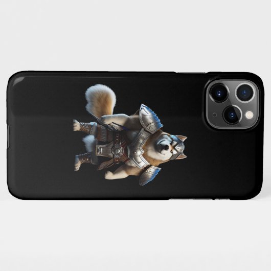 Coque iPhone 11Pro Max Guerrier Alaskan Malamute Chien, Militaire Alaskan (Dos Horizontal)