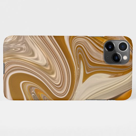 Coque iPhone 11Pro Max Heure Abstraite de la bière (Dos Horizontal)