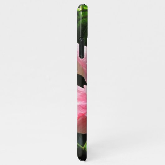 Coque iPhone 11Pro Max Hibiscus rose avec Coque iphone Raindrops (Côté droit)