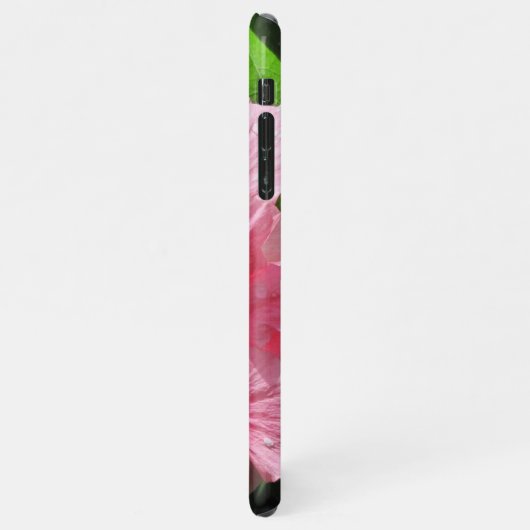 Coque iPhone 11Pro Max Hibiscus rose avec Coque iphone Raindrops (Côté gauche)